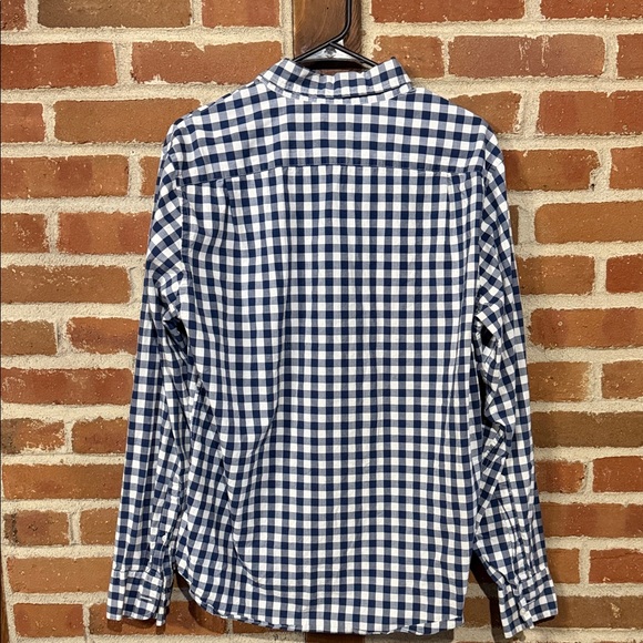 J. Crew Navy and White Gingham Shirt - Picture 5 of 5